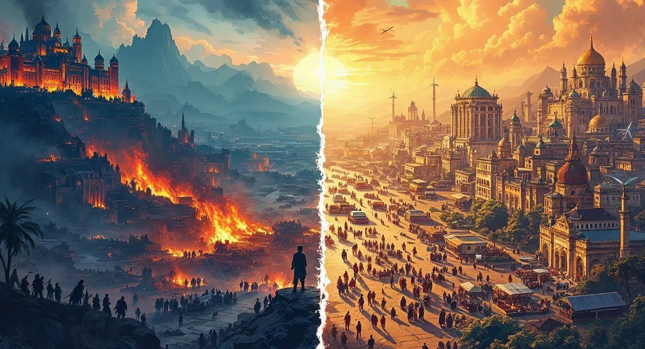 Game Theory:  Human history viewed as “games” between competing groups