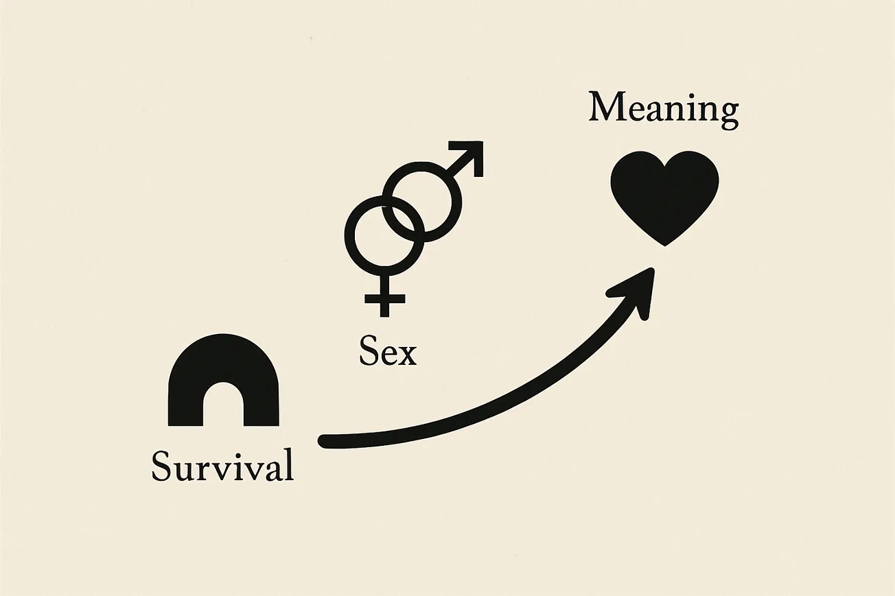 Love, sex, and the long arc from survival to meaning
