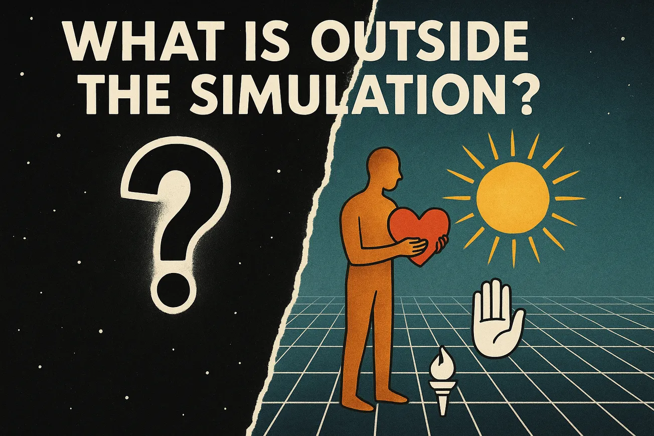 What is  “outside the simulation”  ?